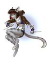  anthro clothed clothing feline female knife looking_at_viewer mammal melloque skinny smile solo 