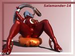  3d_(artwork) android anthro armor censored cyber_dragon digital_media_(artwork) dragon female idsaybucketsofart machine reptile robot salamander-14 scalie solo 