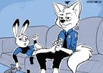  anthro canine disney female fox fur judy_hopps lagomorph male mammal nick_wilde rabbit scottytheartist zootopia 