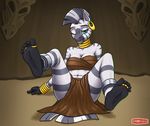  anthro clothing female friendship_is_magic loincloth my_little_pony nya-wolf solo zecora_(mlp) 