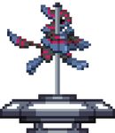  animated avali blue_feathers dancing digital_media_(artwork) feathers female low_res pixel_(artwork) pole pole_dancing starbound stripper travelling_merchant video_games wet 