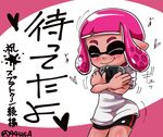  eyes_closed game_console game_controller handheld_game_console happy heart hug inkling nintendo nintendo_switch shorts smile splatoon usa_(dai9c_carnival) 
