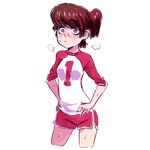  1girl brown_hair jcm2 lynn_loud ponytail shorts the_loud_house 