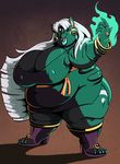  anthro big_breasts breasts cleavage clothed clothing ellina_(character) feline female hedonism huge_breasts magic mammal overweight thick_thighs tight_clothing volkenfox wide_hips 