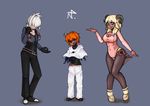  animal_humanoid big_breasts blonde_hair breasts caprine cleavage clothed clothing dark_skin female group hair hair_over_eyes horizontal_pupils horn human humanoid male mammal multi_eye ntm. orange_hair red_skin sheep sheep_humanoid smile tattoo tentacles tongue tongue_out white_hair 