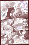  anthro asriel_dreemurr caprine chara_(undertale) clothed clothing comic duo english_text flower fur goat gunmouth hair human knife male mammal plant sound_effects speech_bubble text translation_request undertale video_games 