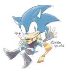  akasabi129 boots cosplay fingerless_gloves full_body furry gloves green_eyes grin index_finger_raised jojo_no_kimyou_na_bouken joseph_joestar_(young) joseph_joestar_(young)_(cosplay) looking_at_viewer male_focus scarf simple_background smile solo sonic sonic_the_hedgehog star white_background 