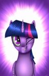  2016 equine feathered_wings feathers female feral friendship_is_magic fur hair horn jeki looking_at_viewer mammal multicolored_hair my_little_pony purple_eyes purple_feathers purple_fur purple_hair solo twilight_sparkle_(mlp) winged_unicorn wings 