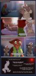  anthro belly big_belly canine clothed clothing comic disney feels female fox fur green_eyes hi_res judy_hopps lagomorph littlepolka male mammal mustelid nick_wilde otter pregnant purple_eyes rabbit text zootopia 