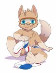  anthro bulge canine clothing cub danboyya2000 eyewear fifa goggles legwear male mammal mascot russia russian soccer socks sport wolf world_cup young zabivaka 