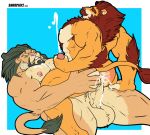  anal arsalan balls butt cowgirl_position cum cum_in_ass cum_inside cum_while_penetrated facial_hair felid lion male male/male mammal mane_hair mature_male mustache nipples on_top pantherine pecs penetration sex snoopjay2 tokyo_afterschool_summoners video_games 