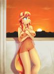  2016 anthro anthrofied big_breasts breasts digital_media_(artwork) equestria_girls equine female friendship_is_magic hair half-closed_eyes horn horse long_hair mammal miss.chievous my_little_pony nipples nude pony pussy solo standing sunset_shimmer_(eg) translucent unicorn 