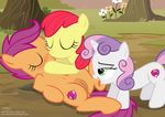  anus apple_bloom_(mlp) blush cub cutie_mark cutie_mark_crusaders_(mlp) earth_pony equine eyes_closed female feral friendship_is_magic group group_sex hair half-closed_eyes horn horse kissing mammal my_little_pony navel open_mouth outside pegasus pony pussy pussy_juice pussy_juice_string red_hair scootaloo_(mlp) sex shutterflyeqd sweetie_belle_(mlp) tongue tongue_out unicorn wings young 