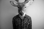  black_and_white blackandwhite cervine clothing deer female googleimage invalid_color male mammal monochrome photoshop plad shirt stare unimpressed 