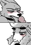  al_(weaver) anthro blush canine caprine collar disney erection fan_character fellatio inkyfrog licking male male/male mammal oral pack_street penis remmy_cormo sex sheep tongue tongue_out wolf wool zootopia 