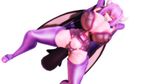  1girl 3d alma_elma areola_slip areolae breasts demon_wings erect_nipples female gigantic_breasts horns large_areolae mon-musu_quest! monster_girl nipples puffy_nipples purple_hair red_eyes shiny shiny_clothes shiny_skin smile solo standing succubus v wings 