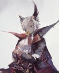  animal_ears cape cravat erune eustace_(granblue_fantasy) granblue_fantasy male_focus miyashita_miro plume solo vampire_costume 