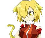  amber_eyes animal_ears blonde_hair cat_ears genderbender genderswap nekomimi short_hair tengen_toppa_gurren-lagann tengen_toppa_gurren_lagann viral yellow_eyes 