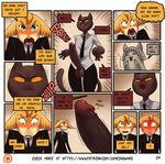  &gt;:3 anthro balls big_penis blush cat clothed clothing comic dialogue embarrassed feline green_eyes james_howard male mammal patreon penis smile 