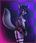  cat clothing feline female gilgash hair invalid_tag long_hair mammal panties punk skirt underwear yellow_eyes 