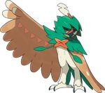  avian bird decidueye nintendo official_art owl pok&eacute;mon red_eyes video_games wings 