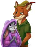  anthro canine disney female fox judy_hopps kooky lagomorph male mammal nick_wilde rabbit robin_hood zootopia 