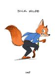  anthro canine disney fox male mammal nick_wilde sanjiseo zootopia 