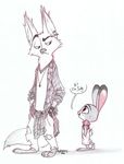  anthro canine disney female fox judy_hopps ky-jane lagomorph male mammal nick_wilde rabbit zootopia 