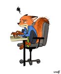  anthro canine disney fox male mammal nick_wilde sanjiseo zootopia 