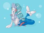  erection feral hair jellyfishjulep long_hair male mammal marine nintendo penis pinniped pok&eacute;mon precum primarina seal simple_background solo video_games 