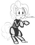 clothed clothing earth_pony equine female friendship_is_magic hair halloween holidays horse mammal my_little_pony open_mouth pabbley pinkie_pie_(mlp) pony simple_background solo text white_background wide_eyed 