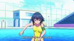  2girls animated animated_gif ass blue_hair hip_attack keijo!!!!!!!! miyata_sayaka multiple_girls rokudo_rin swimsuit water white_hair 