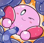  ambiguous_gender ambiguous_penetration blush cum cum_inside kirby kirby_(series) nintendo not_furry one_eye_closed penetration solo_focus spread_legs spreading sweat tentacles unknown_artist video_games 