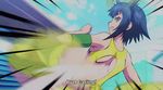  2girls animated animated_gif ass blue_hair hip_attack keijo!!!!!!!! miyata_sayaka multiple_girls rokudo_rin subtitled swimsuit water white_hair 
