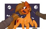  costume cum cum_on_face earth_pony equine fan_character group horse mammal marsminer my_little_pony pony solo_focus 