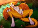  2016 anthro bat_wings breasts doomthewolf dust:_an_elysian_tail female fidget grass hi_res lying mammal marsupial masturbation membranous_wings nude numbat patreon pussy pussy_juice saliva solo spread_pussy spreading tongue tongue_out video_games wings 