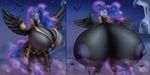  big_breasts breasts equine female friendship_is_magic horn huge_breasts hyper hyper_breasts mammal marauder6272 my_little_pony nightmare_moon_(mlp) nipples solo winged_unicorn wings 