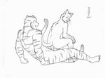  anthro butt cat duo erection feline fur male mammal meesh on_top reverse_cowgirl_position sex siamese tiger 