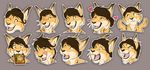  &lt;3 2016 angry anthro black_nose blush brown_fur brown_hair brown_stripes digital_media_(artwork) expressions fangs feline fur grey_background hair half-closed_eyes ifus inner_ear_fluff licking licking_lips looking_at_viewer luxen lynx male mammal multicolored_fur one_eye_closed open_mouth photo picture_frame pink_tongue shocked simple_background solo striped_fur stripes tan_fur teeth tongue tongue_out whiskers white_fur wink yellow_eyes 