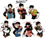  5boys adjusting_eyewear ahoge black_hair bodysuit bow character_name crossed_arms edward_the_blue_engine elbow_gloves emily_the_emerald_engine glasses gloves hair_bow hairband hand_on_hip henry_the_green_engine highres james_the_red_engine kendy_(revolocities) multicolored_hair multiple_boys multiple_girls percy_the_small_engine personification pilot_suit rosie_the_tank_engine short_hair simple_background smile streaked_hair thomas_the_tank_engine thomas_the_tank_engine_(character) thumbs_up two-tone_hair v white_background white_gloves 