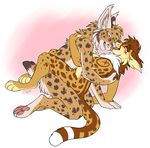 anthro breasts cheetah citrinelle feline female male male/female mammal open_mouth penetration sex simple_background spots vaginal vaginal_penetration 