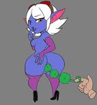  2016 anal anal_beads anal_penetration anus big_butt breasts butt disembodied_hand female humanoid league_of_legends penetration pussy sex_toy simple_background thecon tristana_(lol) video_games yordle 