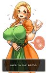  bianca blonde_hair blue_eyes blush braid breasts choker commentary_request dragon_quest dragon_quest_v fertilization huge_breasts impregnation long_hair open_mouth sachito simple_background single_braid solo sperm_cell translated uterus white_background 