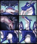  belly blue_fur comic dragon drooling duo eating feral fluffy food forced fur furred_dragon hi_res licking lothar male multicolored_fur nylla open_mouth rimentus saliva sticky swallowing throat tongue tongue_out uvula vore wet white_fur 