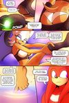  beach breasts chair clothing comic dirt knuckles_the_echidna marik_azemus34 relaxing rouge_the_bat sand seaside sonic_(series) sonic_boom sunset underwear undressing 