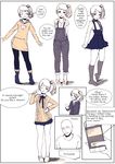  1girl alternate_costume bald comic diathorn english highres original typo 