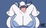  anthro belly big_breasts breasts female huge_breasts legendary_pok&eacute;mon lugia nintendo overweight pok&eacute;mon pok&eacute;mon_(species) rubbermage thick_thighs tongue video_games 