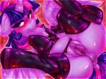  2016 abstract_background absurd_res anus blush butt clothed clothed_feral clothing digital_media_(artwork) dimwitdog dock equine feathered_wings feathers female feral friendship_is_magic hair hi_res horn legwear looking_at_viewer mammal multicolored_hair my_little_pony purple_feathers pussy smile solo spread_legs spreading twilight_sparkle_(mlp) winged_unicorn wings 