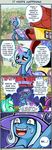  blue_fur blush building cape clothed clothing comic english_text equine female feral friendship_is_magic fur group hair hat horn house landscape lyra_heartstrings_(mlp) magic mammal multicolored_hair my_little_pony outside ponyville purple_eyes purple_fur stage sweat text tree trixie_(mlp) twilight_sparkle_(mlp) unicorn uzumaxi wagon wizard_hat 