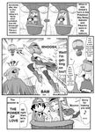  1boy 1girl comic gouguru hawlucha monochrome panties pikachu pokemon pokemon_(anime) pokemon_(creature) pokemon_xy satoshi_(pokemon) serena_(pokemon) translated 